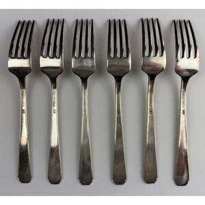Wm. Rogers & Son AA Silverplate Dinner Forks, Vintage Set
